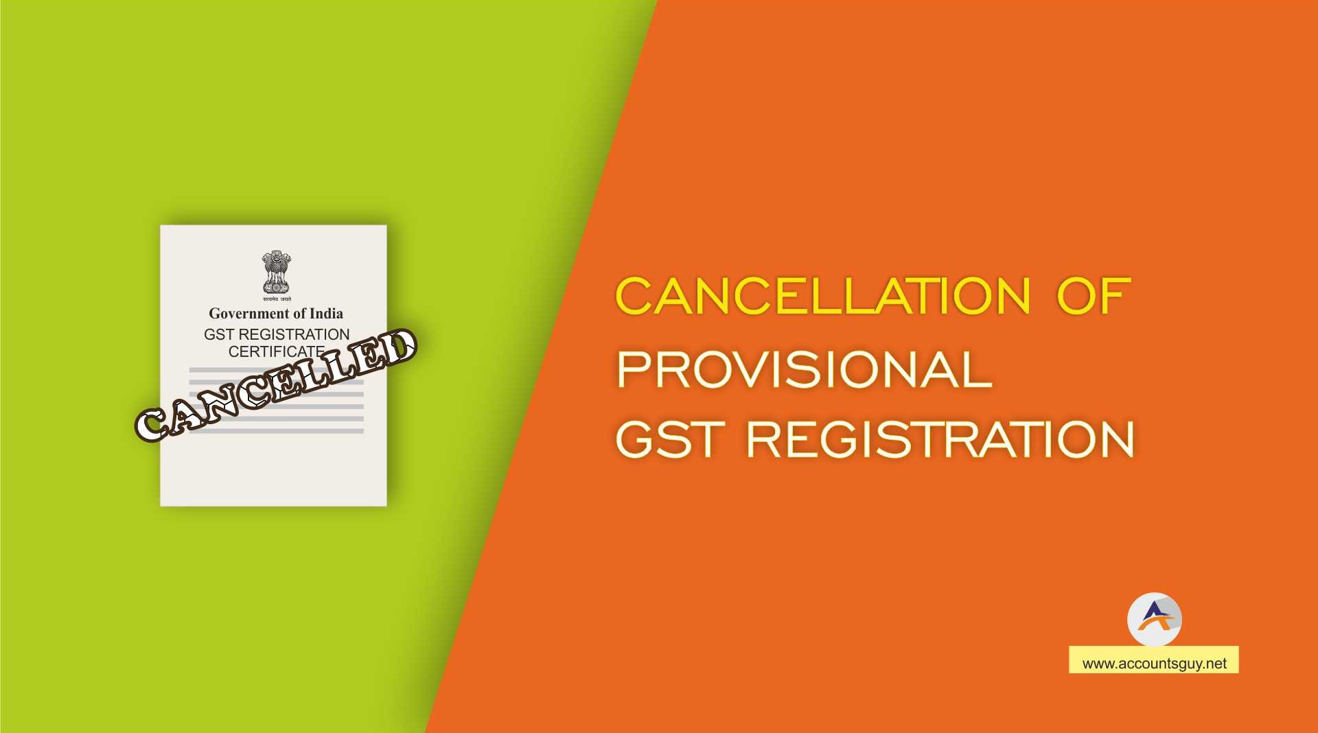 Cancellation of GST Registration