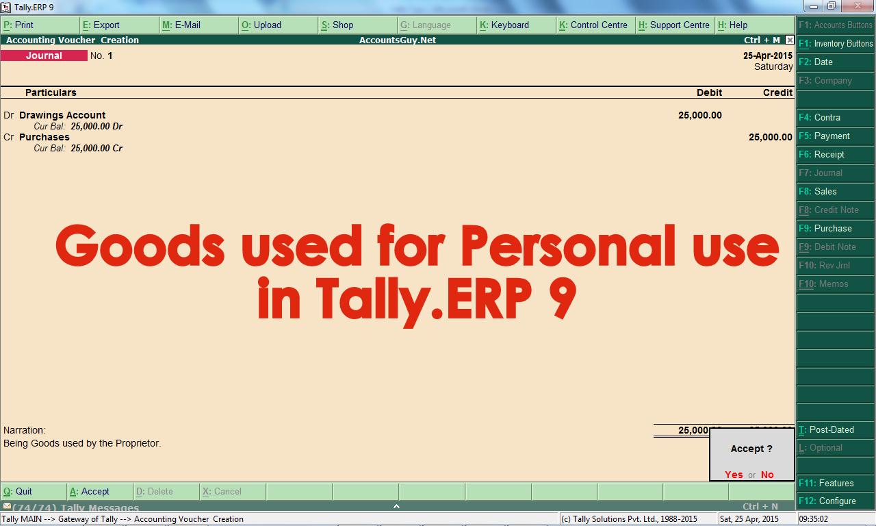 sales entry in tally erp 9